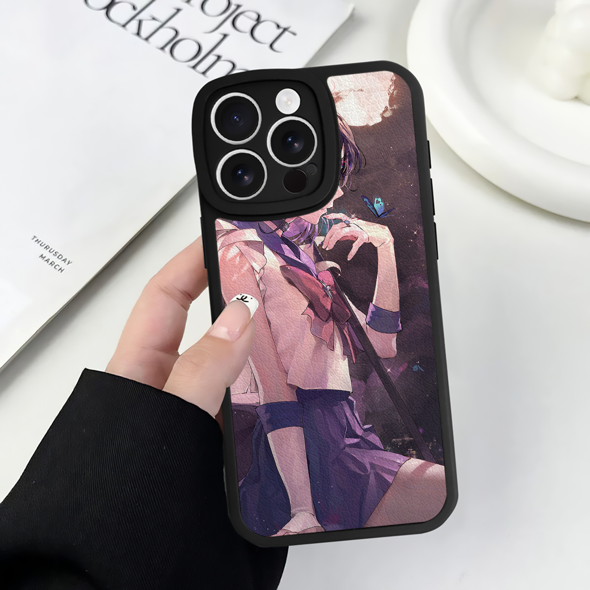 （画像用） 美少女戦士セーラームーン Sailor Moon 【iPhone 16シリーズ対応】シリコンスマホケース（レザー調） 材質：シリコン
